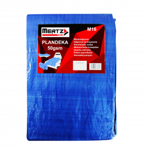 MERTZ PLANDEKA (50) 10X12M   (3wZB.) niebieska