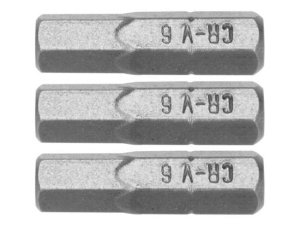 BITY 1/4x25MM HEX 6MM 3SZT.