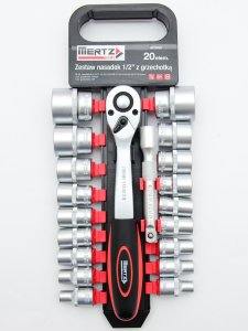 MERTZ ZESTAW KLUCZY NASADOWYCH  20EL 1/2"