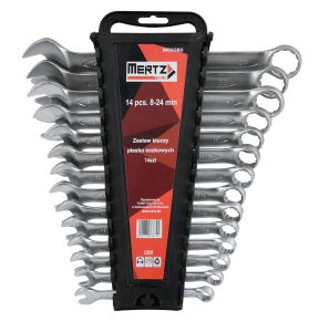 MERTZ KLUCZE PŁ-OCZ.DIN3113 CRV 8-24MM 14SZT CLIP